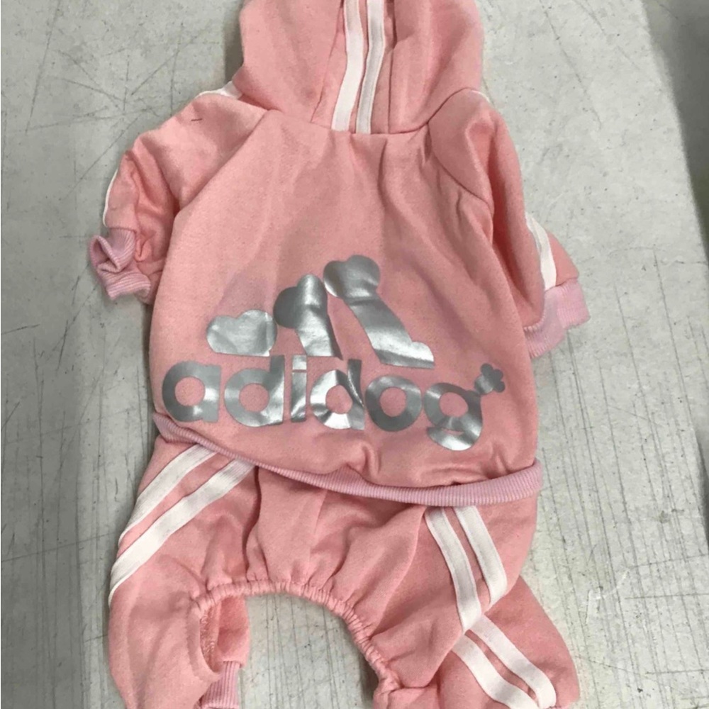 Adidog Hooded Jumpsuit - Pink - Medium - Picture 3 of 6